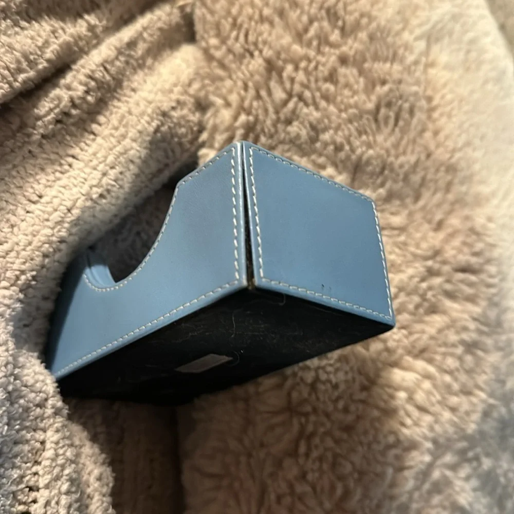 Levenger Powder Blue Business Card Holder